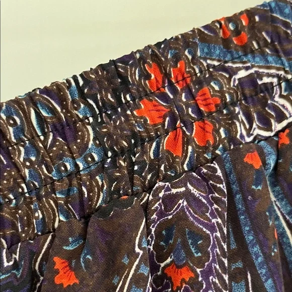 Anthropologie Vanessa & Virginia Petalled Paisley Button Front belted Maxi Skirt - Picture 9 of 12